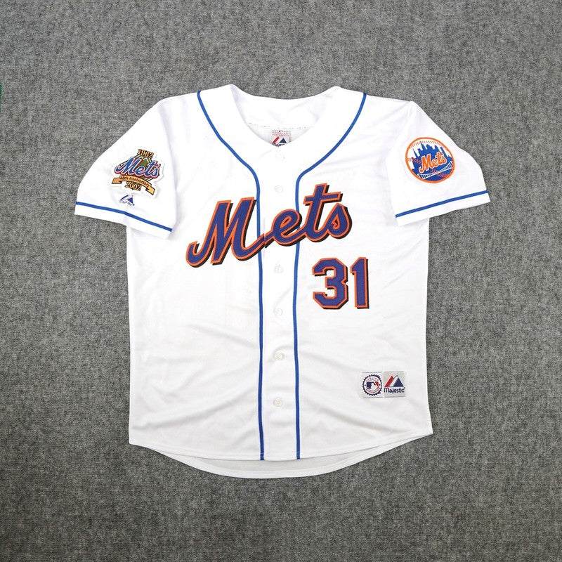 MP 2002 NYM 40th Anniversary Alternate White Jersey