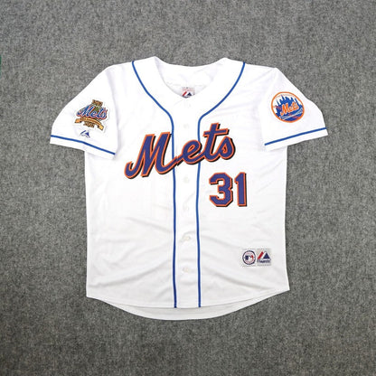 MP 2002 NYM 40th Anniversary Alternate White Jersey