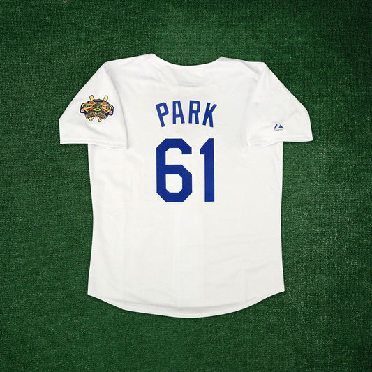 CH Park 1996 LAD 30th Anniv. Cooperstown Home White Jersey