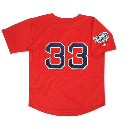 Boston Red Sox Jason Varitek World Series Alt MLB jersey front view