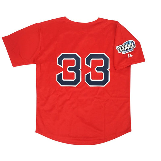 Boston Red Sox Jason Varitek World Series Alt MLB jersey front view