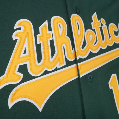 Oakland Athletics Jason Giambi W Jackie 50th MLB jersey front view