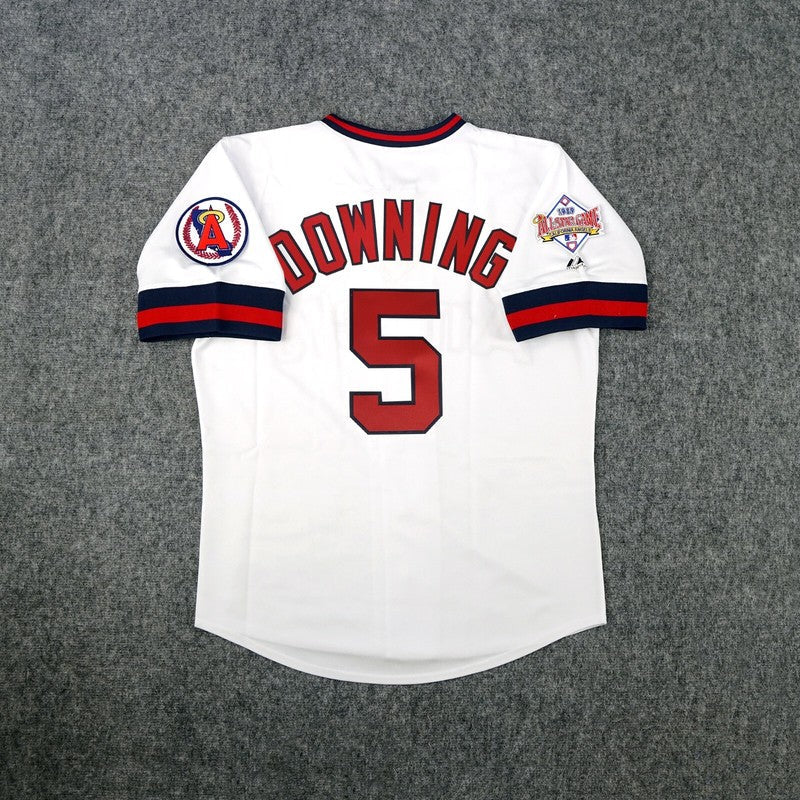 Brian Downing California Angels 1989 All Star Cooperstown Home Jersey jersey front view