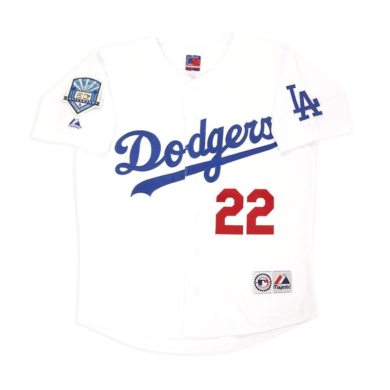 Los Angeles Dodgers Clayton Kershaw 50th Anniv S MLB jersey front view