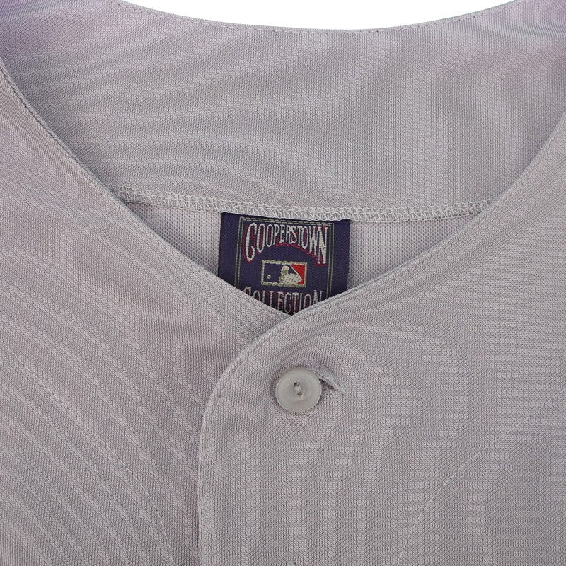 D1 Cooperstown Grey Road Jersey 100th Patch