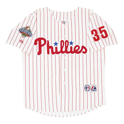 Philadelphia Phillies Cole Hamels World Series MLB jersey front view