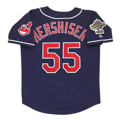 Cleveland Indians Orel Hershiser Alt World Series MLB jersey front view