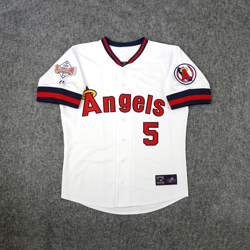 Brian Downing California Angels 1989 All Star Cooperstown Home Jersey jersey front view