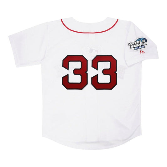 Boston Red Sox Jason Varitek World Series M MLB jersey front view