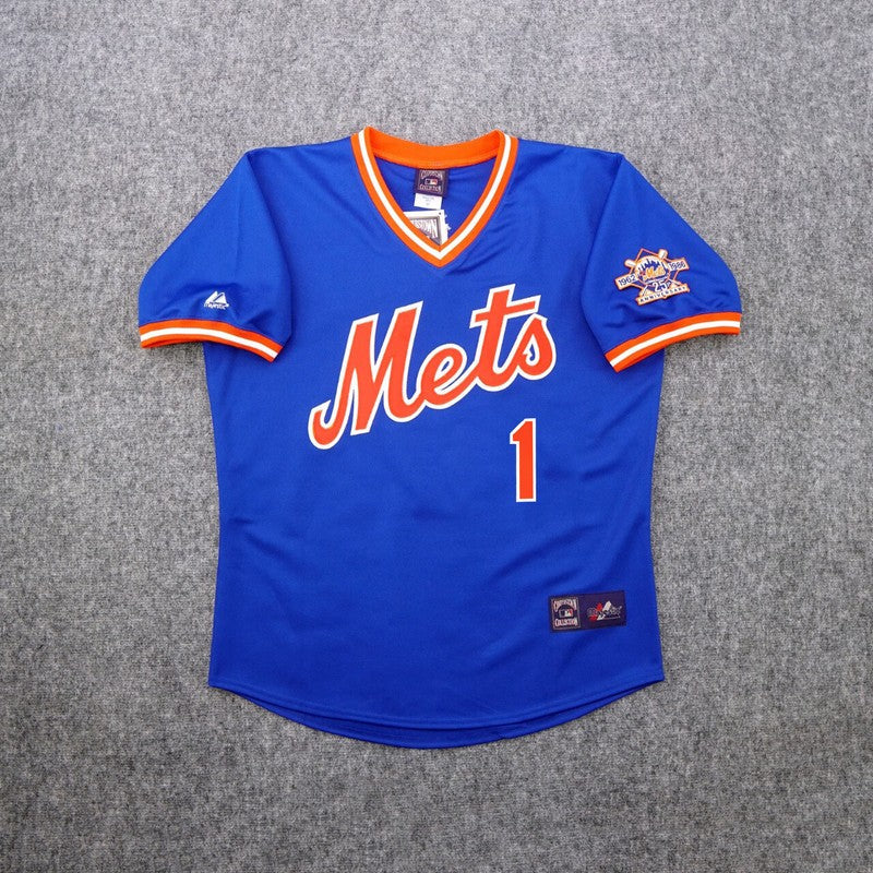 New York Mets Mookie Wilson 25th Cooperstown MLB jersey front view
