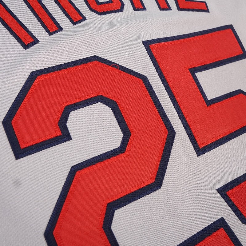 Cleveland Indians Jim Thome World Series M MLB jersey front view