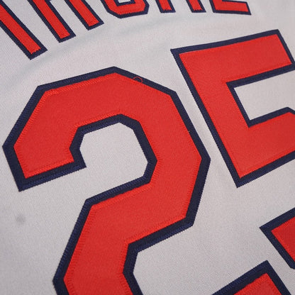 Cleveland Indians Jim Thome World Series M MLB jersey front view