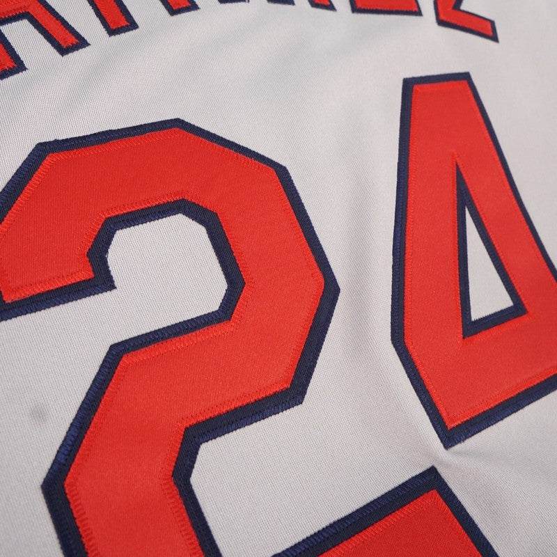 Cleveland Indians Manny Ramirez World Series M MLB jersey front view