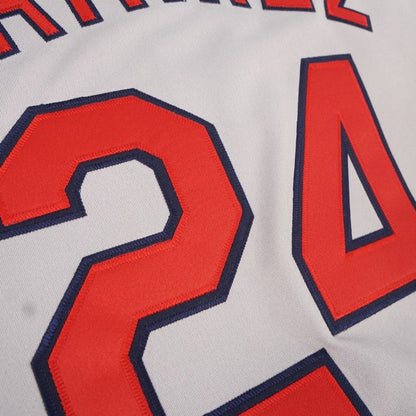 Cleveland Indians Manny Ramirez World Series M MLB jersey front view