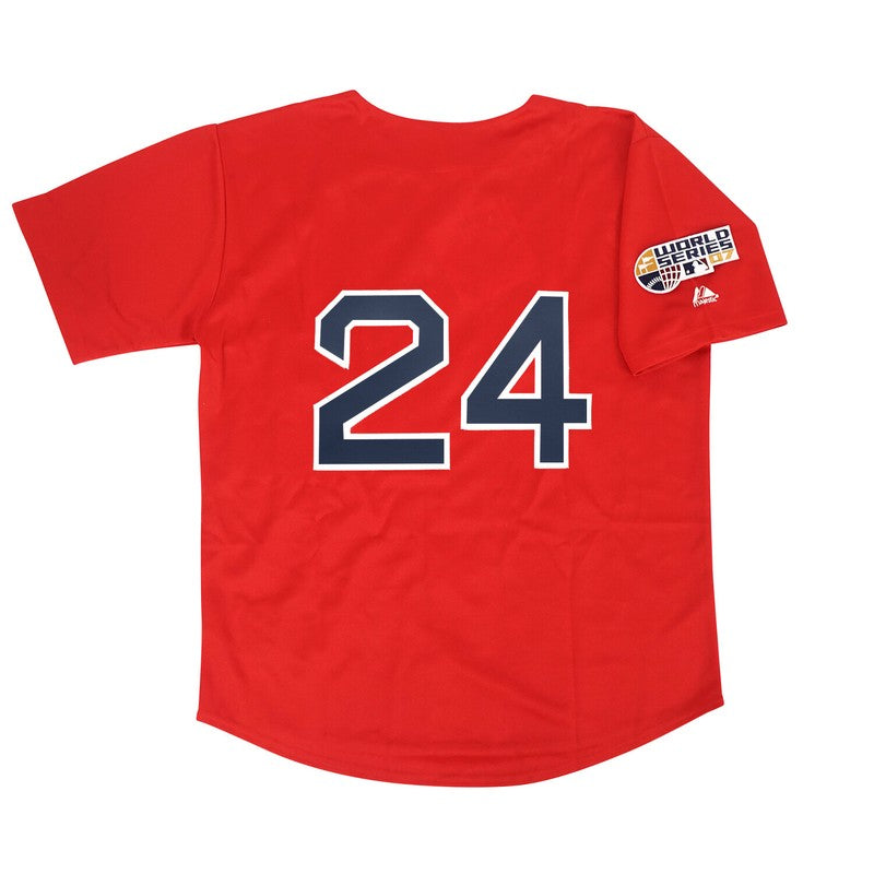 Boston Red Sox Manny Ramirez World Series Alt MLB jersey front view