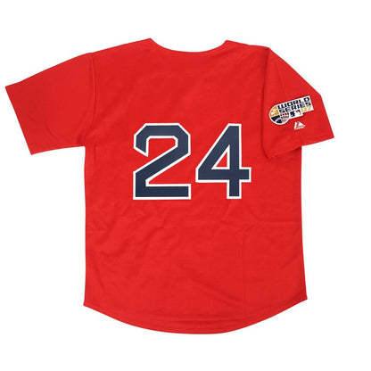 Boston Red Sox Manny Ramirez World Series Alt MLB jersey front view