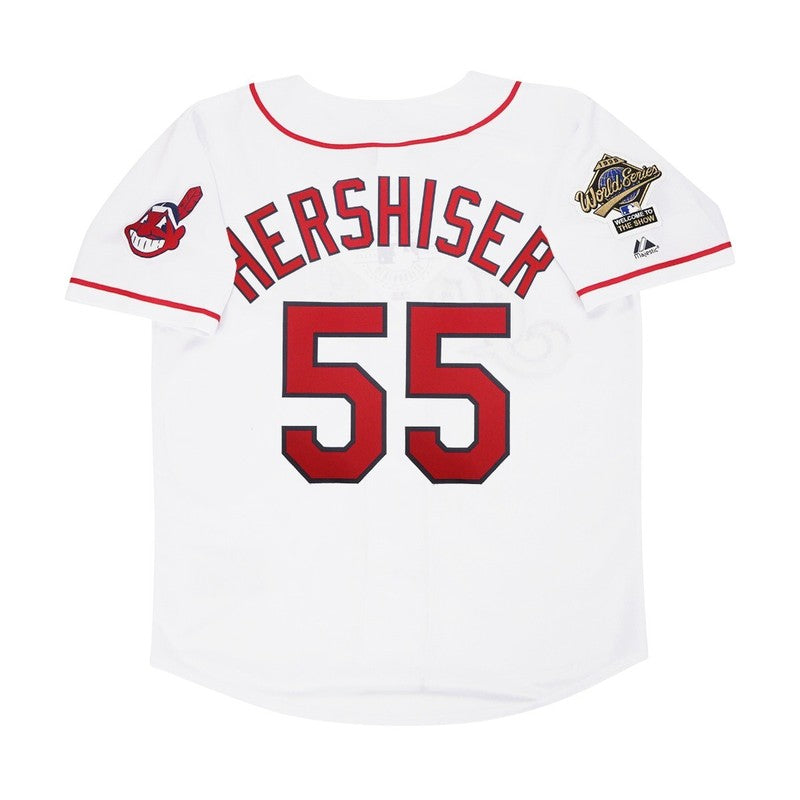 Cleveland Indians Orel Hershiser World Series MLB jersey front view