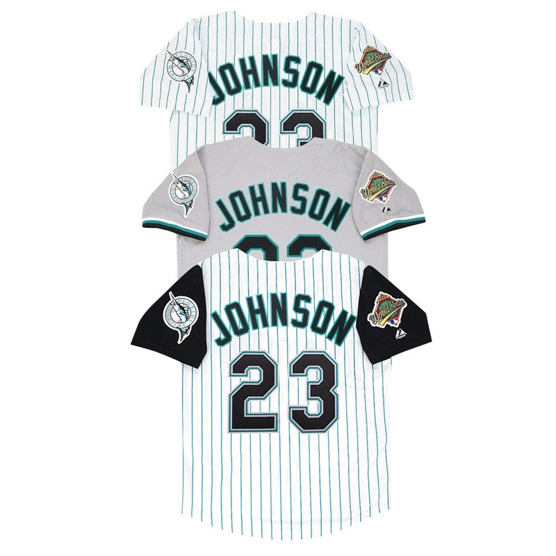 Florida Marlins Charles Johnson Alt World Series MLB jersey front view