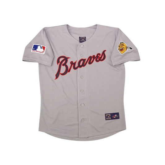 AB 1969 Cooperstown Grey Road Jersey 100th Patch