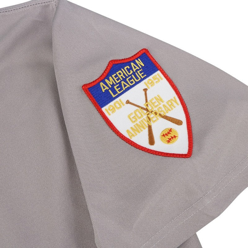 N1 Cooperstown Grey Road Jersey AL 50th Patch