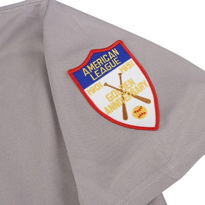 N1 Cooperstown Grey Road Jersey AL 50th Patch