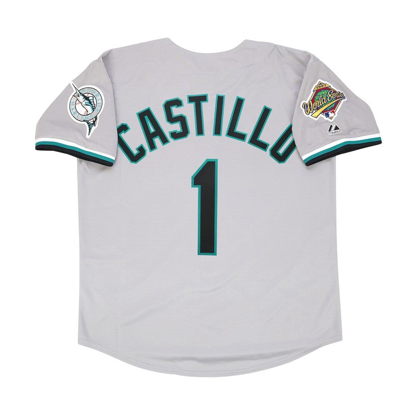 Florida Marlins Luis Castillo Alt World Series MLB jersey front view