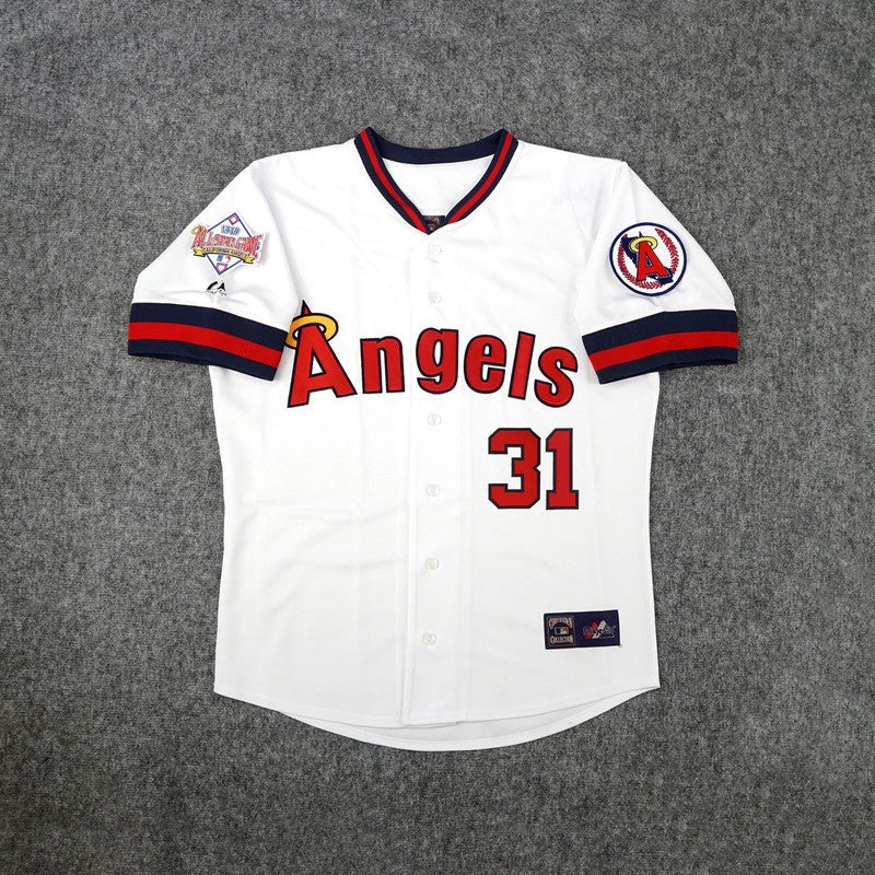Chuck Finley California Angels 1989 All Star Cooperstown Home Jersey jersey front view