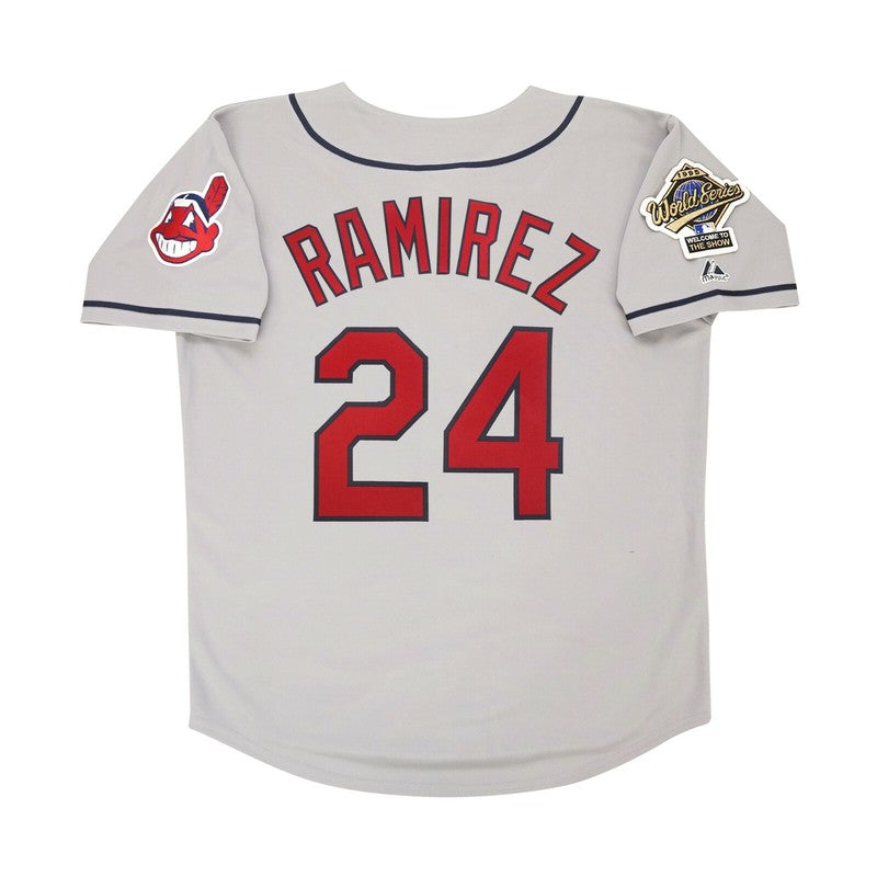 Cleveland Indians Manny Ramirez World Series M MLB jersey front view