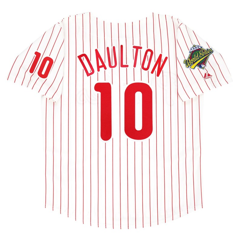 Philadelphia Phillies Darren Daulton World Series MLB jersey front view
