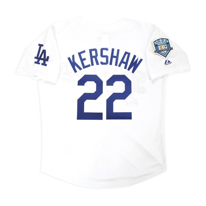 Los Angeles Dodgers Clayton Kershaw 50th Anniv S MLB jersey front view
