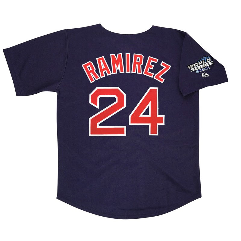 Boston Red Sox Manny Ramirez Alt World Series MLB jersey front view