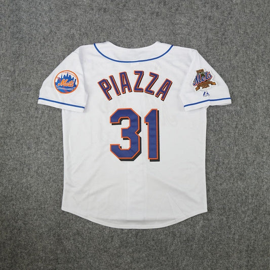 MP 2002 NYM 40th Anniversary Alternate White Jersey