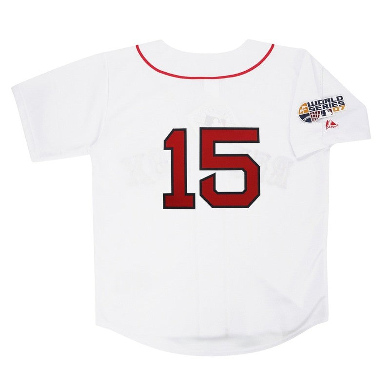 Boston Red Sox Dustin Pedroia World Series M MLB jersey front view