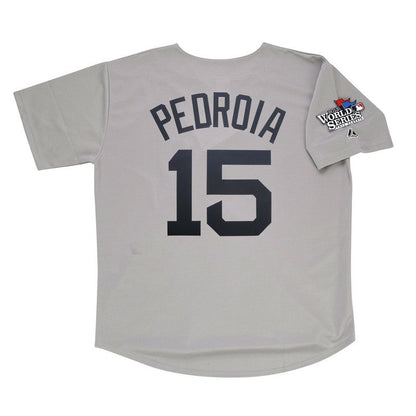 Boston Red Sox Dustin Pedroia World Series Homeroadalt MLB jersey front view