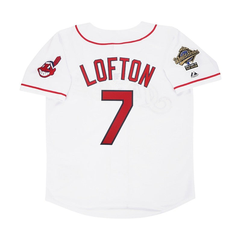 Cleveland Indians Kenny Lofton World Series MLB jersey front view