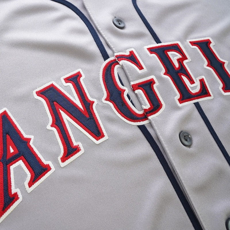 Rod Carew California Angels Grey Road Throwback Jersey W Team Patch jersey front view