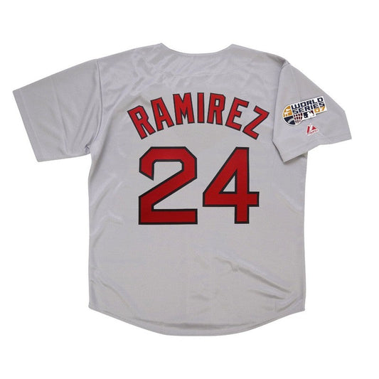 Boston Red Sox Manny Ramirez World Series M MLB jersey front view