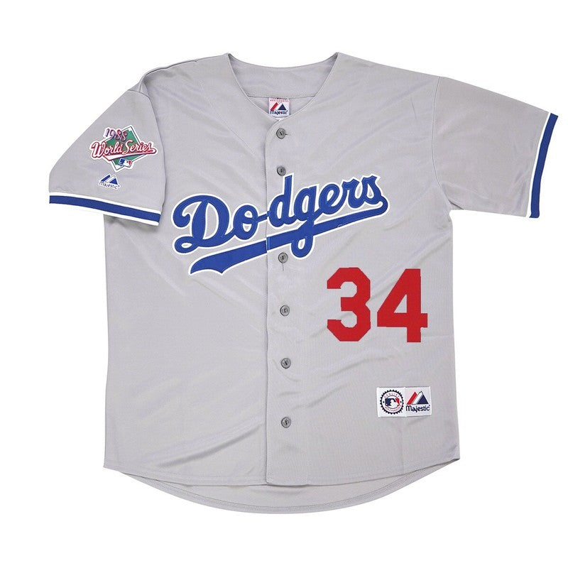 Los Angeles Dodgers Fernando Valenzuela World Series MLB jersey front view
