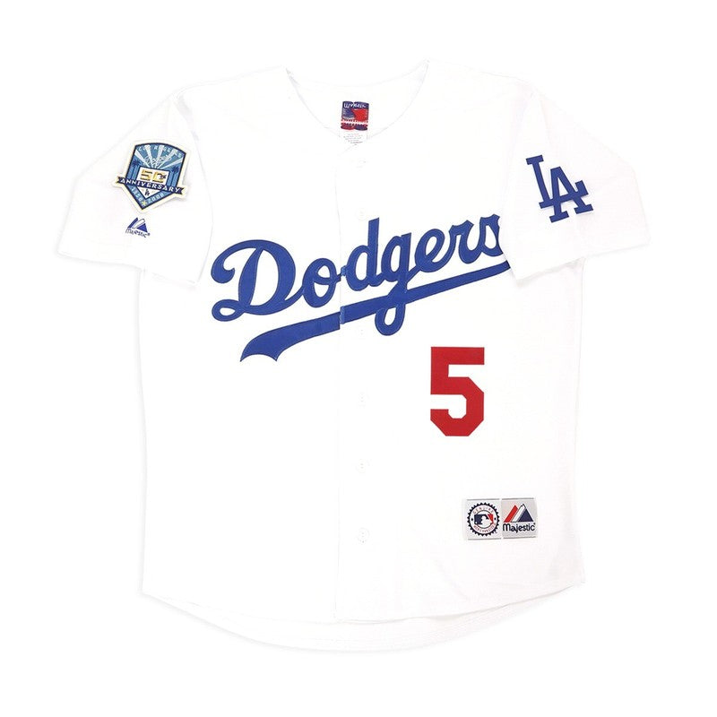 Los Angeles Dodgers Nomar Garciaparra 50th Anniv S MLB jersey front view