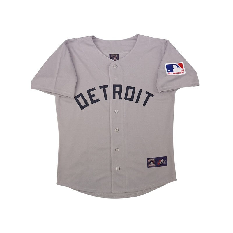 D1 Cooperstown Grey Road Jersey 100th Patch