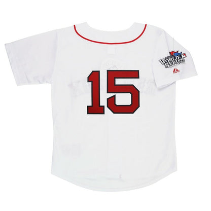 Boston Red Sox Dustin Pedroia World Series Homeroadalt MLB jersey front view