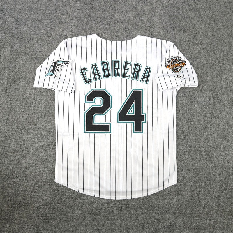Florida Marlins Miguel Cabrera 10th Anniversary MLB jersey front view