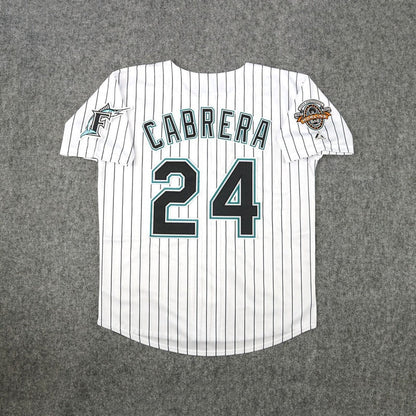 Florida Marlins Miguel Cabrera 10th Anniversary MLB jersey front view