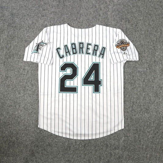 Florida Marlins Miguel Cabrera 10th Anniversary MLB jersey front view