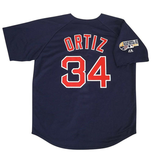 Boston Red Sox David Ortiz Alt World Series MLB jersey front view