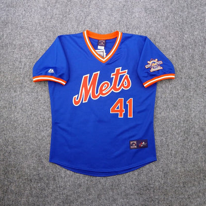 New York Mets Tom Seaver 25th Cooperstown MLB jersey front view