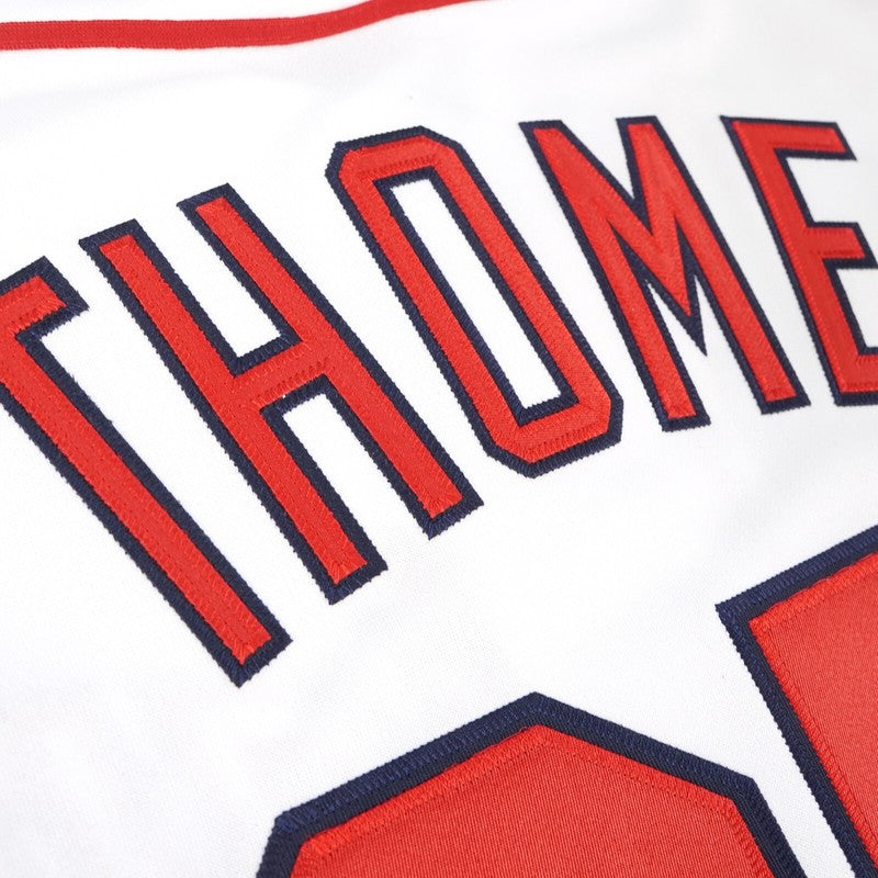 Cleveland Indians Jim Thome World Series MLB jersey front view
