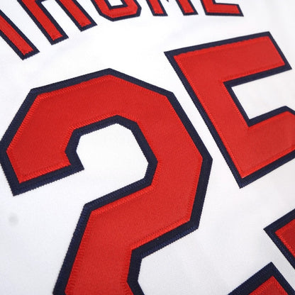 Cleveland Indians Jim Thome World Series MLB jersey front view