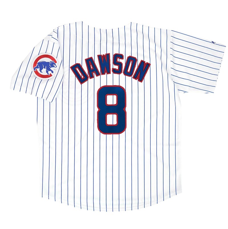 Chicago Cubs Andre Dawson W Patch MLB jersey front view