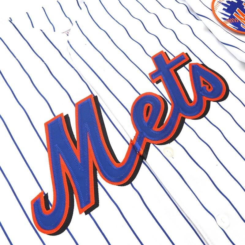 New York Mets Mike Piazza Shea 40th Patch MLB jersey front view